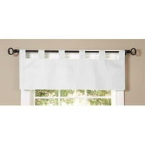 Commonwealth Thermalogic Weather Insulated Cotton Fabric Tab Valance - 40"x15" - White