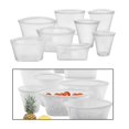 thumbnail image 4 of Contenedores de almacenamiento de alimentos de cocina de 8 piezas, congelador seguro hermético a prueba de para carnes, pescado y verduras y 3 , Blanco Baoblaze Estuche de almacenamiento, 4 of 8