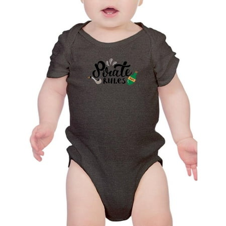 

Pirate Rules With Pipe Rum Bodysuit Infant -Image by Shutterstock 12 Months