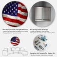 thumbnail image 5 of Designart 'Large American Flag Watercolor'Abstract Metal Artwork, 5 of 5