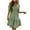 summer dresses for women-Green, variant on Womens Dresses under $10.00 Women's Summer Solid Color Short Sleeve Dress one Shoulder Dress Tiered Ruched Smocked White S