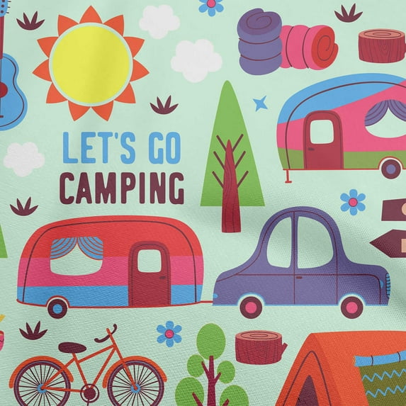 oneOone Georgette Viscose Mint Fabric Camping Sewing Material Print Fabric By The Yard 42 Inch Wide