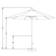 thumbnail image 4 of California Umbrella 9 ft. Fiberglass Pacifica Market Umbrella, 4 of 4