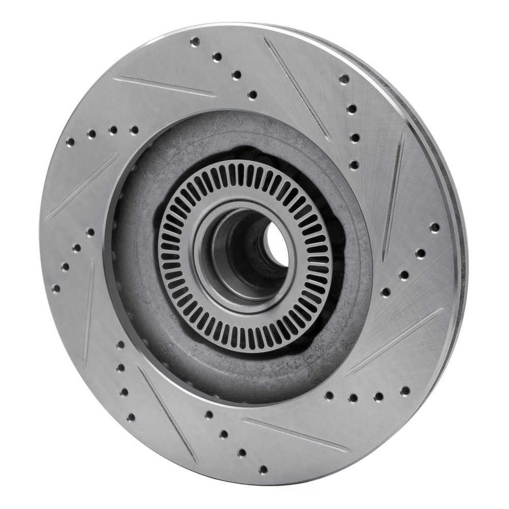Dynamic Friction Company 631-54172L DFC Brake Rotor - Drilled And Slotted - Silver