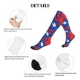 thumbnail image 5 of Lsque Nautical Animals Pattern Sport Compression Socks for Men & Women 15-20 mmHg Knee High Nurse Pregnant Running Medical and Travel Athletic, 5 of 6