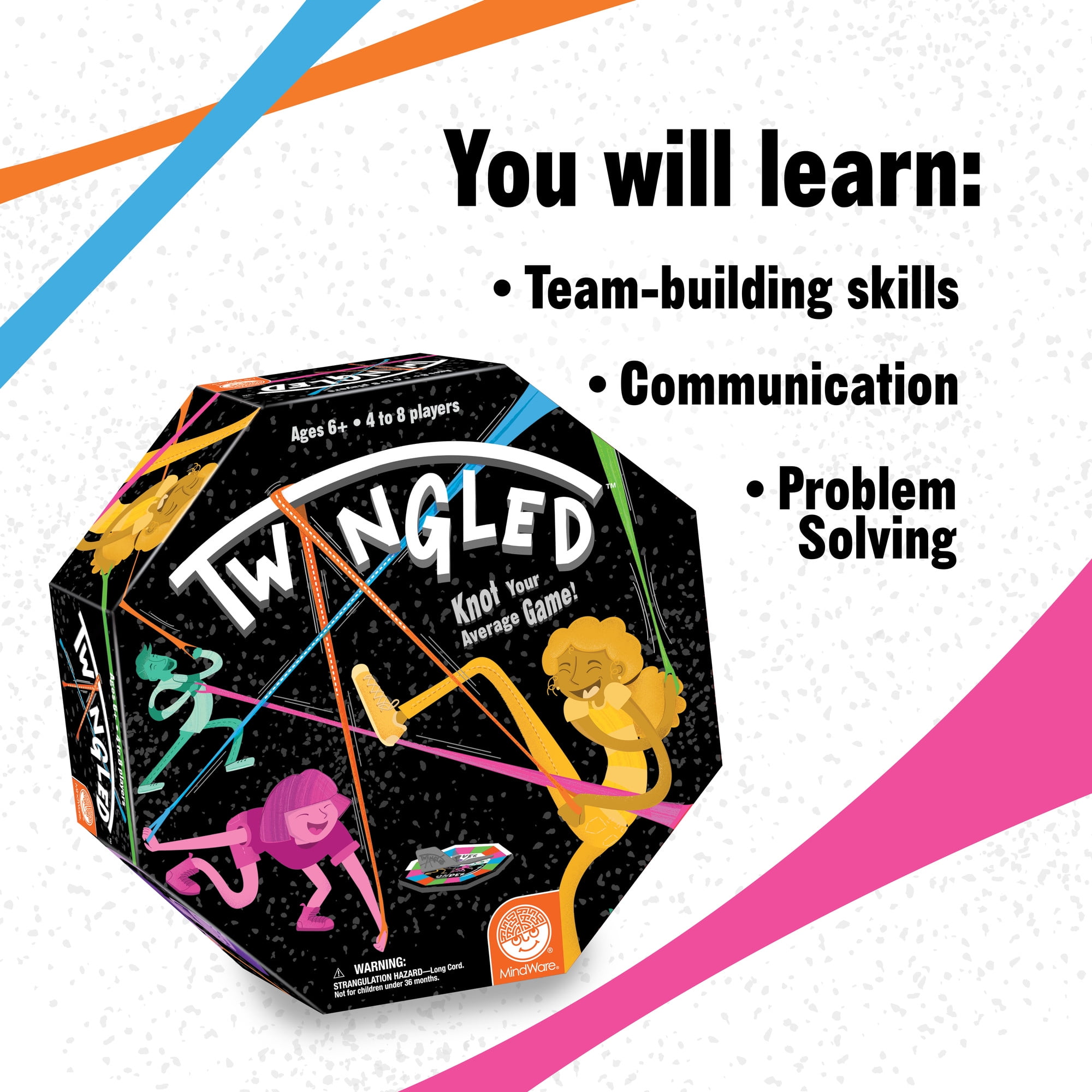 MindWare TWANGLED Active Outdoor Board Game for 4 Players