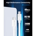thumbnail image 2 of Cable Thunderbolt 4 Matters, certificado Intel, 0,8 m, blanco, 2 of 6