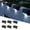 Black shell (white light), variant on OUSITAID 6-Pack Solar Step Sconce Lights for Home & Garden - Matte Metal Finish  Energy-Efficient LED  Light Sensor Control  Semi-Flush Mount  Polished Plastic Lamp Shade  No Wiring  600m