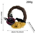 thumbnail image 3 of Halloween Artificial Twig Wreath for Front Door, Red Black Rose Crow Spider Wreath Hanging Decoration, Party Decor for Home Indoor Outdoor Wall Window, 3 of 5
