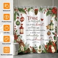 thumbnail image 4 of Tchckioa Shower Curtain for Bathroom,Waterproof Hooks Bath Curtain,Merry Christmas,47x64, 4 of 6