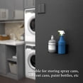 thumbnail image 4 of Spray puede suponer, doble agujeros 2 piezas estructura de metal de montaje en la pared estante de almacenamiento de botellas de pinintura para baño de cocina, 4 of 7