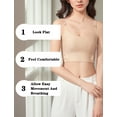 thumbnail image 6 of Aivtalk Half Chest Binder Compression Bra Adjustable Minimizer Elastic Binder Bra for Women Transgender FTM Underwear Breathable Traceless Tank Top Nude XL, 6 of 7