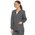 thumbnail image 6 of Dickies EDS Signature Medical Scrubs Warm Up Jacket for Women Snap Front Plus Size 86306, 6 of 8