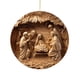 thumbnail image 2 of mfyjkho Adorno navideño acrílico, adorno bautismal redondo para pared, árbol o corona, 3,14 pulgadas, 1 pieza, 2 of 5