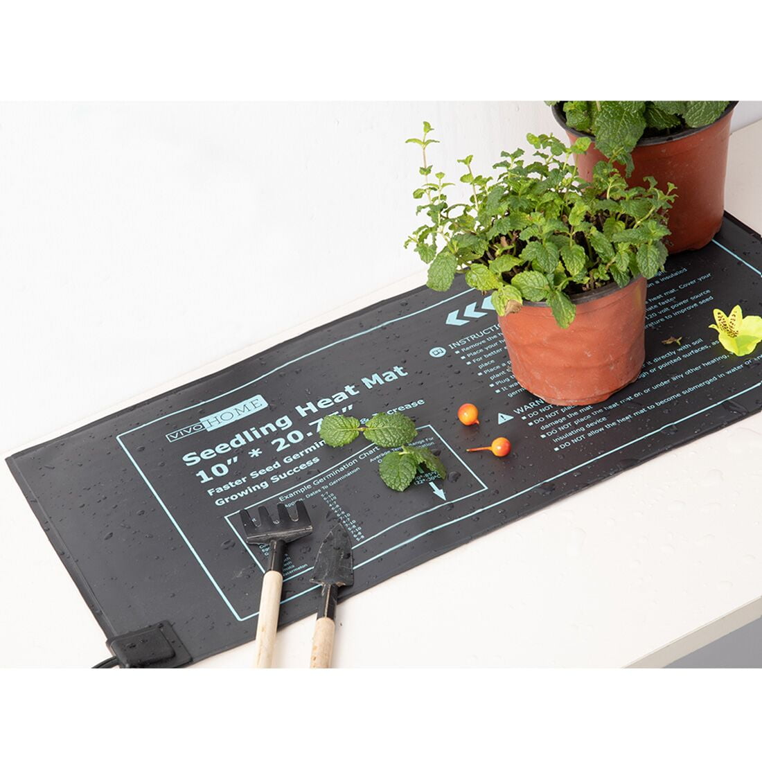 Seed & Clone Heating Mat 20.75" x 10" Heat Mat for Cloning and Propagation 120v 