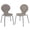 Grey, variant on Gift Mark Modern Children's 2 Chair Set with Chrome Legs-Color:Grey
