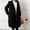 Black, variant on Stichou Women's Diamond Quilted Jacket Zipper Up Hooded Long Lightweight Padding Down Coat with Pockets Navy One Size