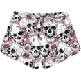 thumbnail image 4 of Pantalones cortos de playa de verano con diseño de calavera de azúcar para mujer, 4 of 4