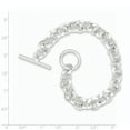 thumbnail image 2 of Sterling Silver 8.5inch Polished Fancy Circular Link Bracelet, 2 of 2