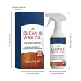 thumbnail image 3 of 120ML Wood Floor Polish Cleaner Spray, Multipurpose Nourishing Wood Care Solution, Restores Glossy Shine, Anti Wear Protective Wax Spray for Hardwood Floors, Cabinets, Tables and Wooden Furniture, 3 of 6
