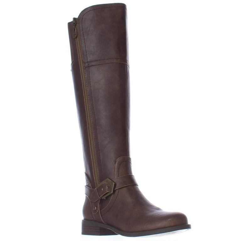 Womens G by GUESS Hailee Riding Boots Dark Brown Walmart