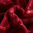thumbnail image 3 of Heavy Thick Bed Blanket 9Lb for Winter,1 Ply Warm Bed Blanket King,85"x95",Burgundy, 3 of 7