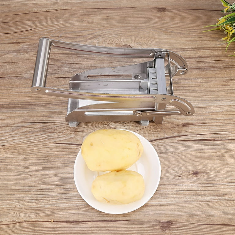 ONCE FOR ALL Upgrade Safe Mandoline Slicer Plus, Adjustable Vegetable Food  Chopper Potato Fries French Fry Cutter, Detachable Blade, Kitchen Chopping