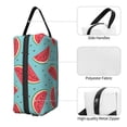 thumbnail image 3 of Goofa Watermelon Printed Toiletry Bag with Handle,Large Capacity Travel Makeup Cosmetic Bag for Women, Carry on Airport Airline Compliant Bag, 3 of 9
