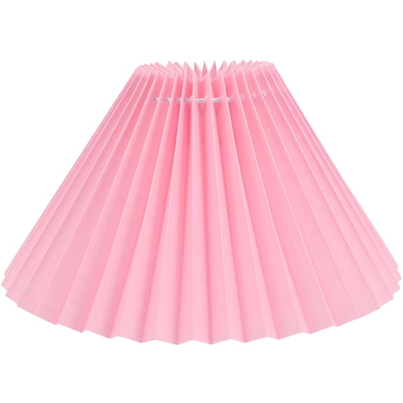 HIBIBUD Pleated Lamp Shade for Table Lamp, Modern Fabric Lampshade with Soft Light Diffusion, Elegant Pleated Design for Bedroom Living Room Office Bedside Decor, Easy to Clean