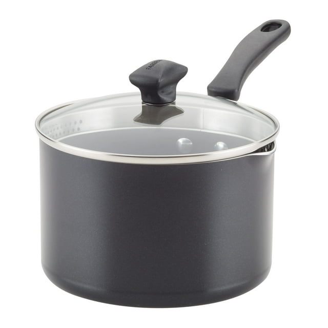 Cacerola Farberware Cookstart DiamondMax, antiadherente, 3 litros, negra