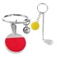 thumbnail image 1 of 2 Piezas de Cadena Llavero Creativo Colgante de para golf Tenis de Accesorios para Coche Bolsa perfke Llavero colgante, 1 of 9