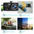 thumbnail image 6 of Supsupsiu Touch Screen Dash Cam 4" 1080P Dual Lens Car DVR Recorder Front and Rear Camera, 6 of 12