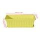 thumbnail image 2 of Resina rectangular maceta de drenaje agujero vegetal plantador de flores hogar jardín bandeja de planta amarillo 44x19x14cm 3 Piezas Inevent HA6722-07B, 2 of 6