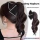 thumbnail image 4 of Bow Tie Grab Clip Ponytail Wig Women's Synthetic Wave Curly Ponytail, 4 of 4