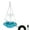 Blue, variant on Nieyigj Outdoor Hanging Bird Bath Fountain USB Powered Blue Yard Hummingbird Feeder Water Basin 9.25 Inches / 23.5 cm