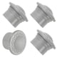 thumbnail image 1 of Extremos de varilla de cortina Uxcell, 4 piezas de tapa de cabeza de varilla de cortina de plástico para decoración de ventanas modernas de oficina en casa, gris, 1 of 6