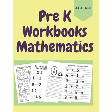PreK Workbooks Age 4-5 Mathematics: Homeschool Math Workbook for Toddlers, (Paperback)