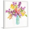 thumbnail image 2 of Marmont Hill - "Tropical Blooms" by Julie Joy Framed Painting Print, 2 of 6
