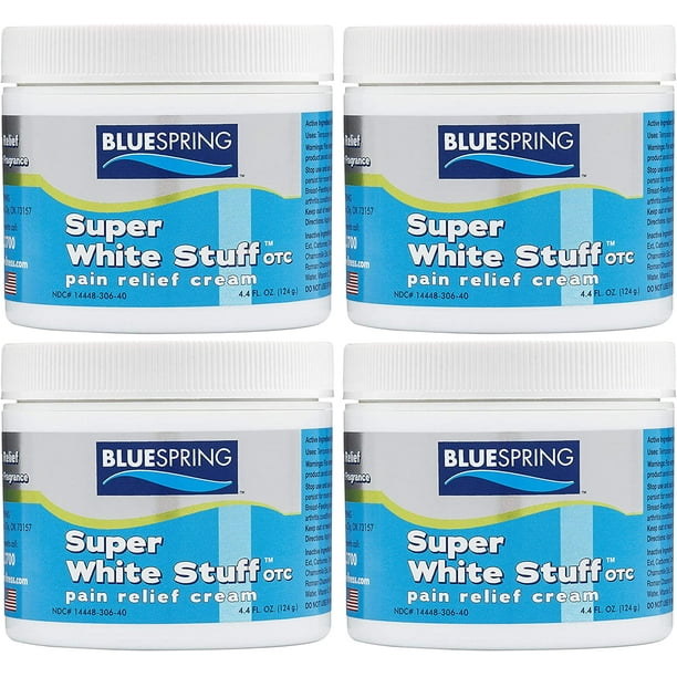 BlueSpring Back Pain Relief Cream with Emu Oil Super White Stuff