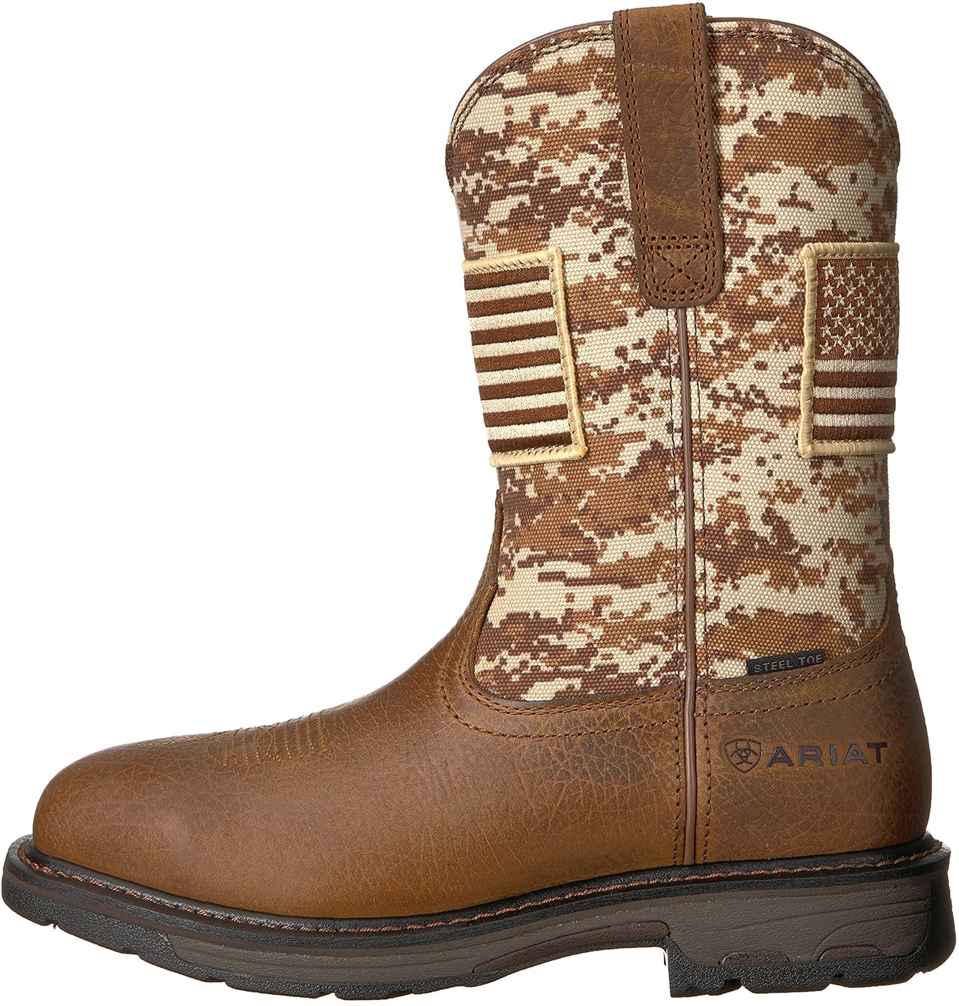 Ariat Mens Workhog Patriot Steel Toe 
