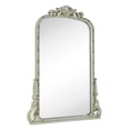 thumbnail image 2 of EGHOME Traditional Silver Ornate Mirror Arched Mantel Mirror Baroque Inspired Ornate Dresser Mirror 24 x 35'', 2 of 6