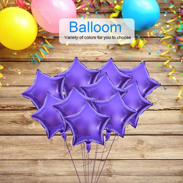 Globos De Estrella, 10 Globos De Papel De Aluminio De Cinco Estrellas, Globos Infles Para Boda, Fiesta De Cumpeados, Compromiso