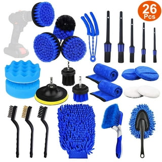 4-Style Universal Car Interior Detail Cleaning Brush Set - Perfect for  Dashboard, Air Outlet, Wheel Rim & More!