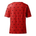 thumbnail image 4 of Blusa de manga corta OAVQHLG3B Store lin121212 Cuello en V Estampado de puntos, 4 of 4