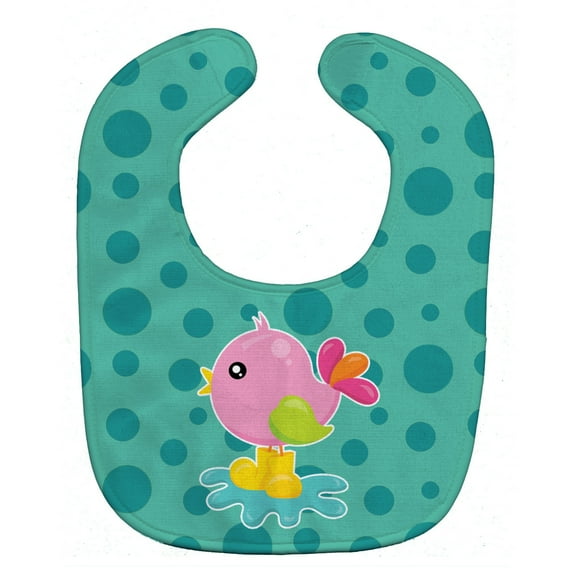 Bird in Rainboots and Puddle Baby Bib