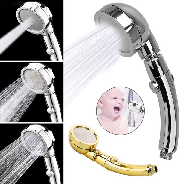 TSV High Pressure Handheld Shower Head, 3 Water Modes 360° Degree