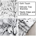 thumbnail image 4 of Tree Branch Printed Valance Curtain, 18 inches Long Kitchen Valance, Black and Grey Window Valances for Kitchen, Bathroom, Dining Room, Living Room, Bedroom and Kid‘s Room 1Panel, 4 of 6