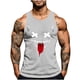thumbnail image 2 of Camiseta sin mangas de cuello redondo para hombre, con estampado de Halloween, cuello redondo, estilo informal, deportiva, para hombre, 2 of 5