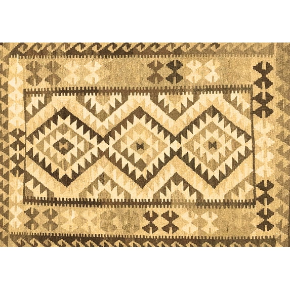 Ahgly Company Indoor Rectangle Southwestern Brown Country Area Rugs, 4' x 6'