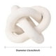 thumbnail image 4 of Cadena decorativa de madera con forma de nudo Deerwin, 15 cm, color blanco, 4 of 6